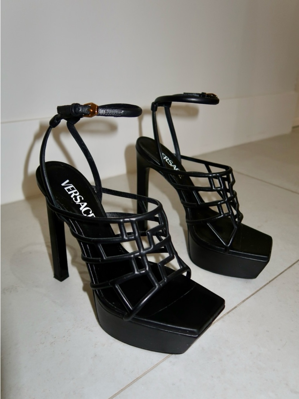 Versace Greca Platform Sandals